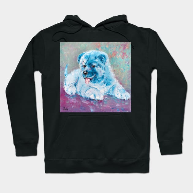 Akita Puppy Hoodie by NataliaShchip